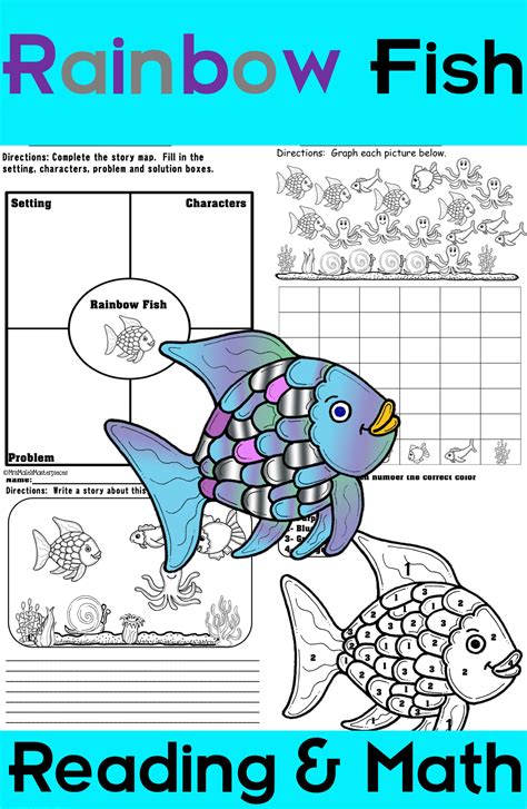Rainbow Fish Printable Worksheets